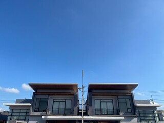 house on the sky