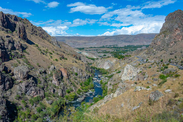 Panorama view of Kura river in Georgia © dudlajzov