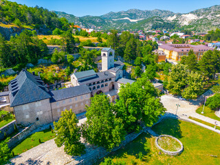Cetinje monastery during summer, Montenegro