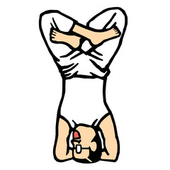 ヨガ　ポーズ　イラスト