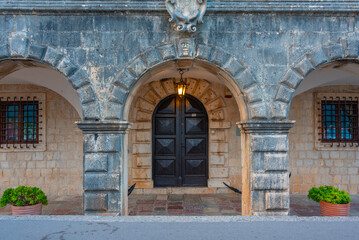 Fototapeta premium Perast museum during a summer day in montenegro