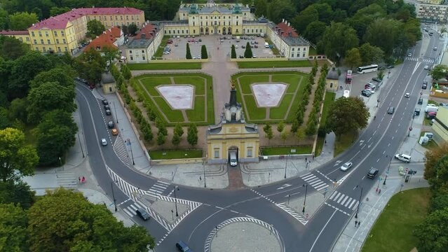 Great Gate Palac Branickich Bialystok Brama Wielka Gryf Aerial View Poland