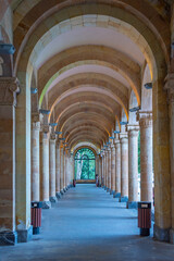 Obraz premium Gallery of Water spa promenade in Armenian town Jermuk
