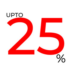 Trendy big sale red label different clearance value. percent price cut out badge vector illustration isolated on white background, Discount price tags. banner, cover, poster, poster, brochure, card.