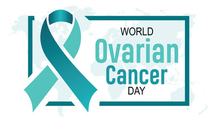 world ovarian cancer day observed every year in May. Template for background, banner, card, poster with text inscription. - obrazy, fototapety, plakaty
