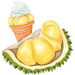Durian ice cream