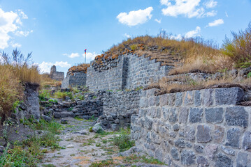 Summer day at Lori castle in Armenia