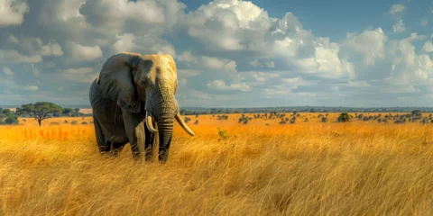 Foto op Canvas The Intricate World of Elephants: Anatomy, Intelligence, and Threats © SB