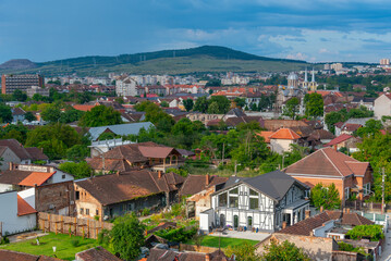 Panorama view of Hunedoara, Romania