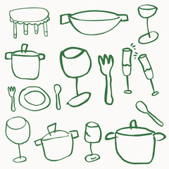 Green Elements for Restasurant Promotion.eps