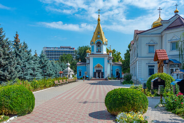Ciuflea Monastery in Moldovan capital Chisinau - obrazy, fototapety, plakaty