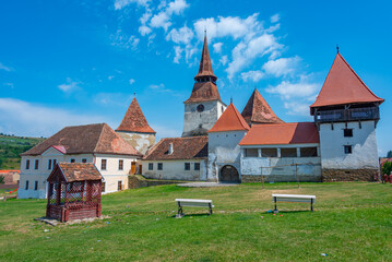 Fortified church in Romanian village Archita
