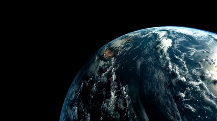 Earth from space with a focus on the Western Hemisphere, highlighting global perspective.
