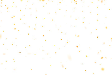 3D gold confetti that floats down to celebrate	