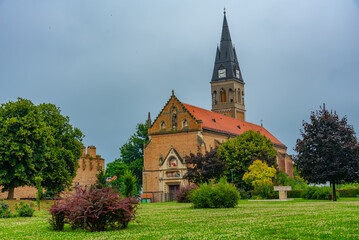 Franciscan monastery in Croatian town Ilok - obrazy, fototapety, plakaty