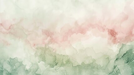 Fototapeta na wymiar Watercolor pink and green abstract background with color splash design 