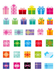 Fototapeta premium Various gift box illustrations