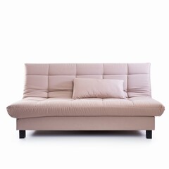 Sofa bed isolated on white backgroundrealistic, business, seriously, mood and tone