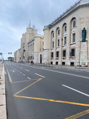 Fototapeta premium Bari, Italy, Architecture, Spring, Sea, Boats and Buildings 
