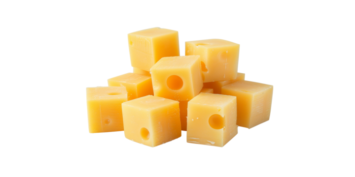  cheese isolated on white background,