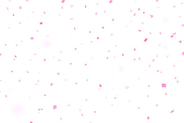 3D pink confetti that floats down to celebrate