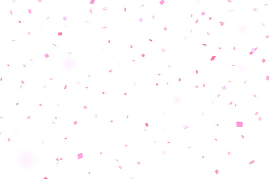 3D pink confetti that floats down to celebrate