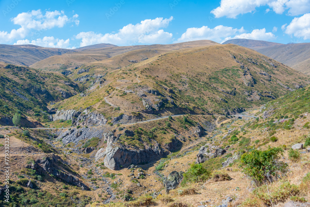 Wall mural landscape of aragats mountain in armenia