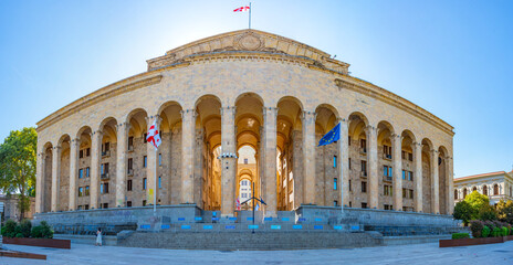 Georgian parliament in capital city Tbilisi