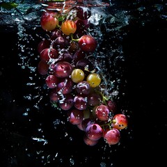 Sphinx grapes in water