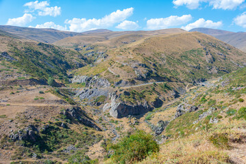 Landscape of Aragats mountain in Armenia