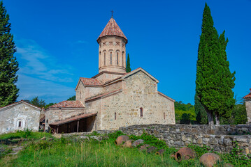 Fototapeta na wymiar Summer day at Ikalto Monastery in Georgia