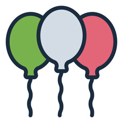 Balloon party icon