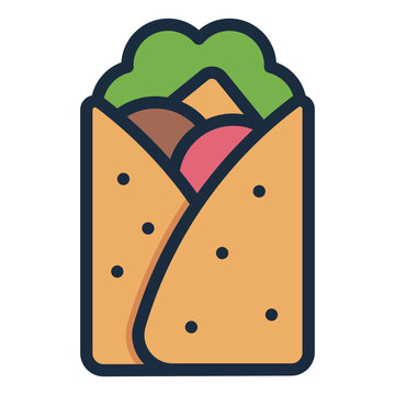 Burritos snack icon