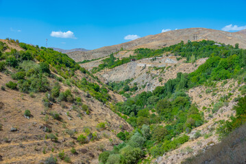 Panorama view of Selim pass in Armenia