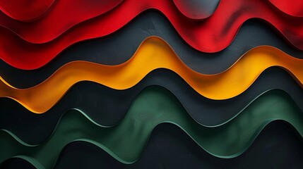 A striking abstract background with angled, colorful lines on a dark backdrop, invoking a sense of movement and depth , Abstract Geometric Lines in Bold Colors - obrazy, fototapety, plakaty