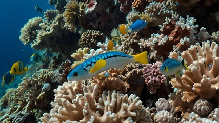 Fototapeta na wymiar Fish and coral