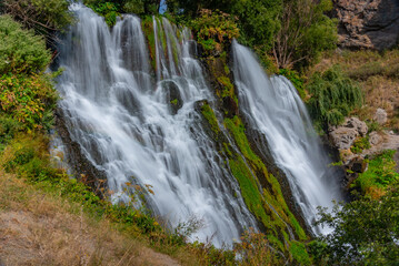 Fototapeta premium Shaki waterfall in Armenia during a sunny day