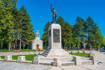 Lovcenska vila statue in Cetinje, Montenegro