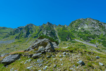Valley leading to Balea lake in Romania