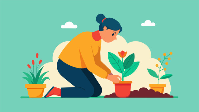 An image of a person planting seeds in a garden representing the intentionality and patience needed in nurturing and rebuilding a healthy