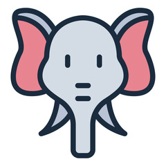 Elephant animal icon