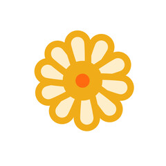 Simple yellow flower