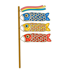 Japanese koinobori flag