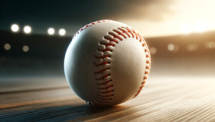 baseball on a field - obrazy, fototapety, plakaty