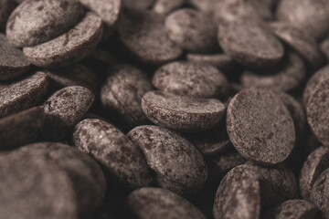 Small dark chocolate pieces (detail)