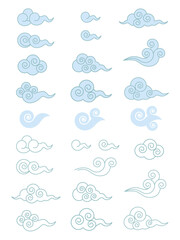 classical cloud pattern illustration