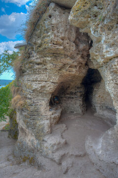 View of Tipova monastery in Moldova