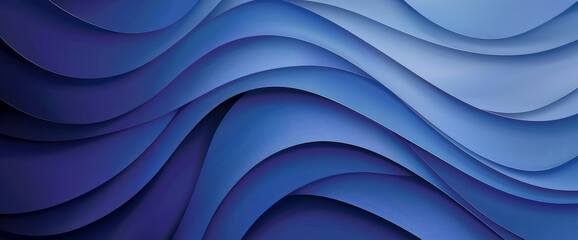 Obraz premium Abstract blue background with curved lines vector presentation design, simple shapes, light and shadow effects, gradient colors