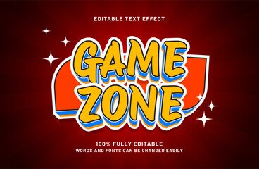 game zone 3d editable text effect