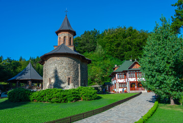 Prislop monastery in Romania during a sunny day